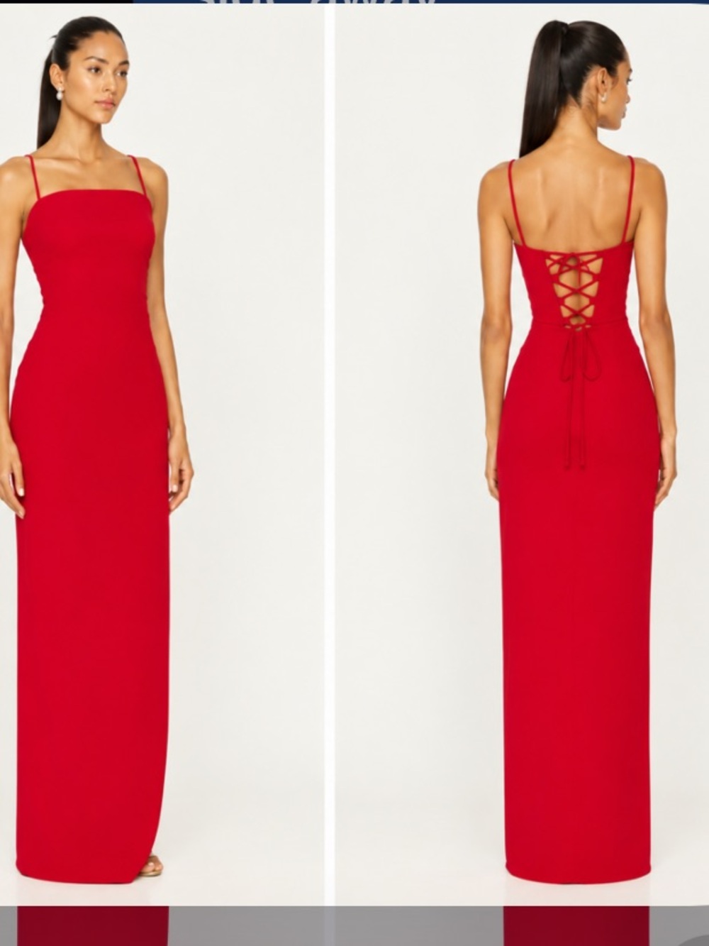 Lovers & friends valentine gown dress lace up revolve party fall formal $200
